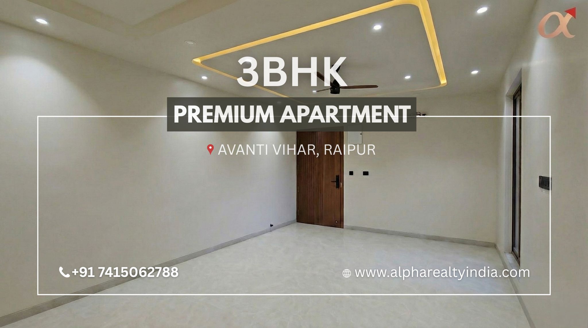 Premium 3 BHK Flat for Sale in Avanti Vihar, Raipur